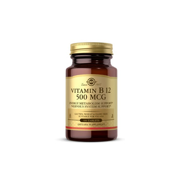 Vitamin B12 500 mcg 100 Tablets - FRONT